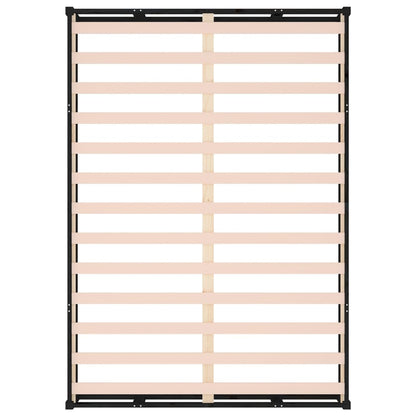 vidaXL Bed Frame without Mattress Black 120x200 cm Solid Wood