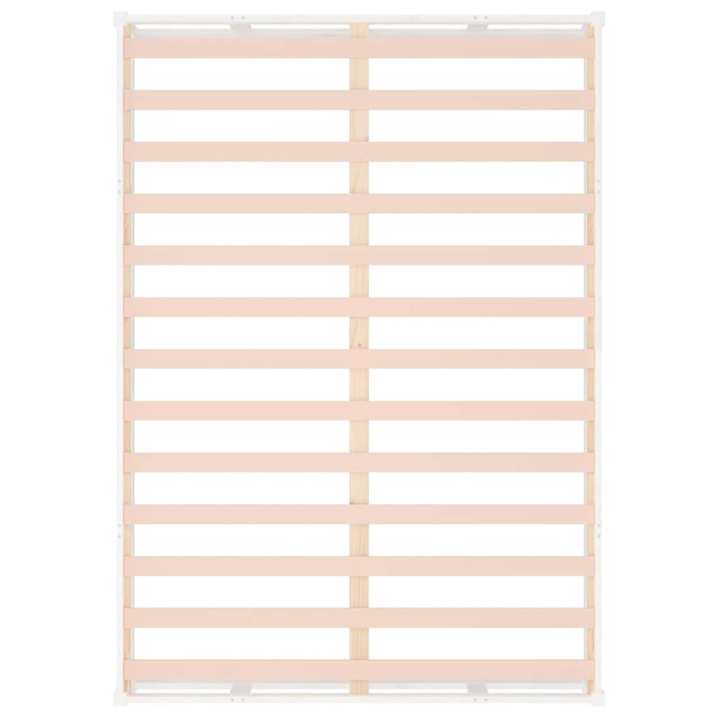 vidaXL Bed Frame without Mattress White 140x200 cm Solid Wood