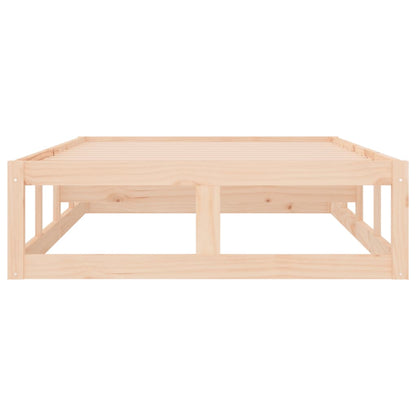 vidaXL Bed Frame | Natural Pine | Solid pine wood | Small Single | Durable