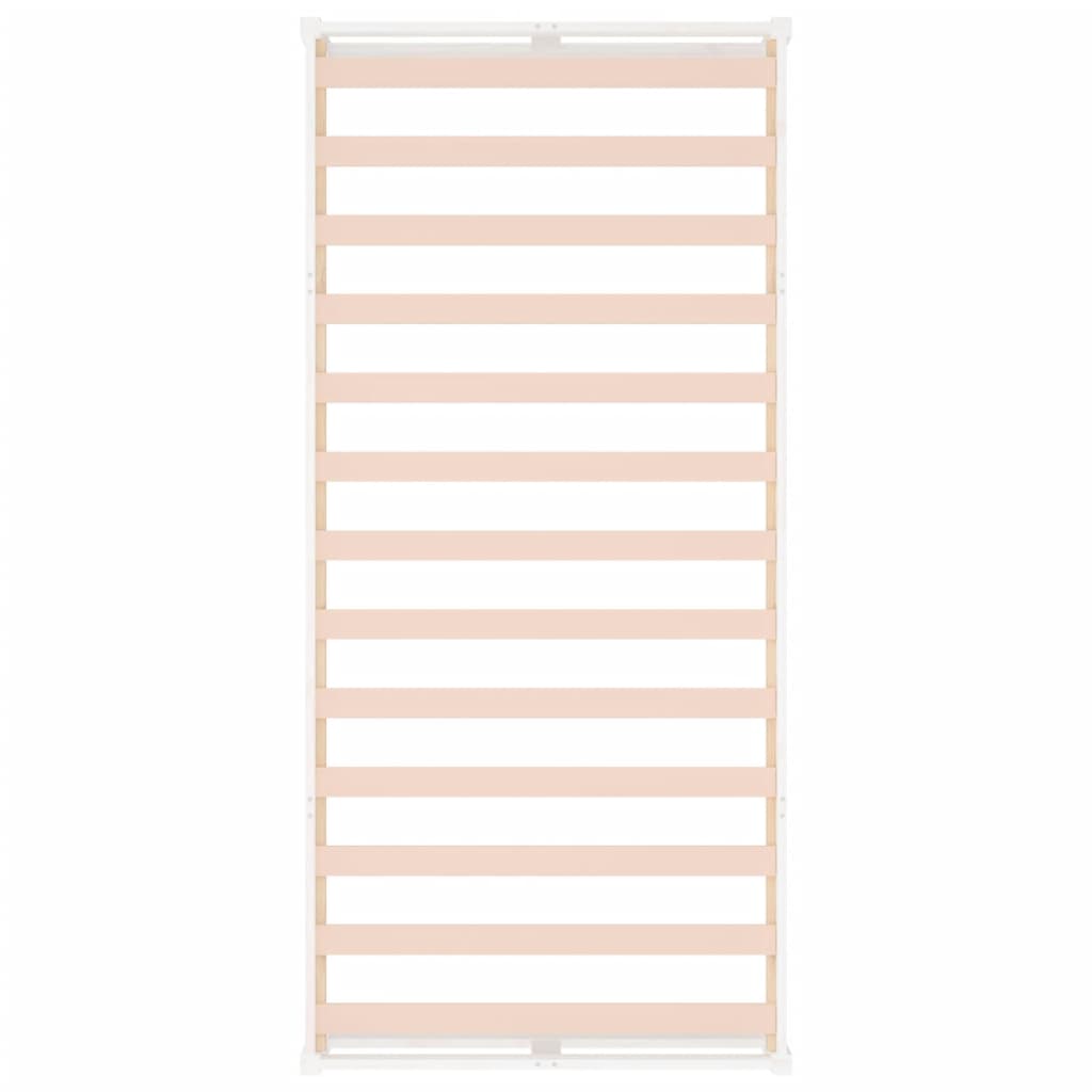 vidaXL Bed Frame | White | Solid pine wood, Plywood | 75x190 cm Small Single