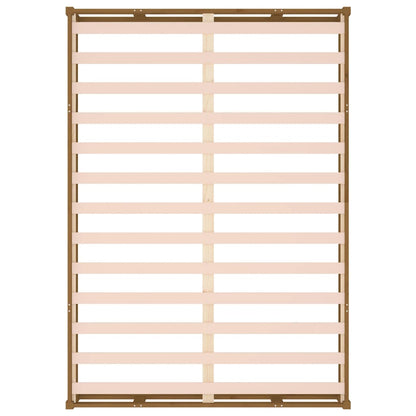 vidaXL Bed Frame without Mattress Honey Brown 120x190 cm Small Double  Solid Wood