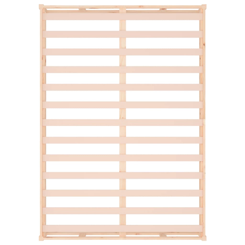 vidaXL Bed Frame | Natural Wood | Solid Pine Wood, Plywood | Double | Durable