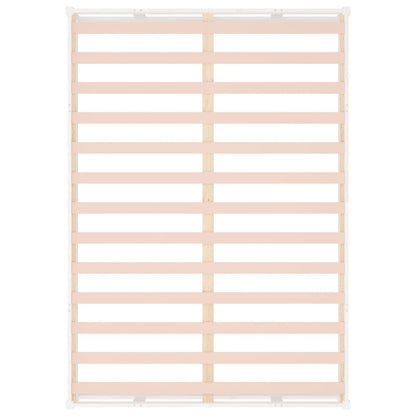 vidaXL Bed Frame | White | Solid pine wood, plywood slats | 140x190 cm | Durable