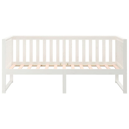 vidaXL Day Bed without Mattress White 80x200 cm Solid Wood Pine