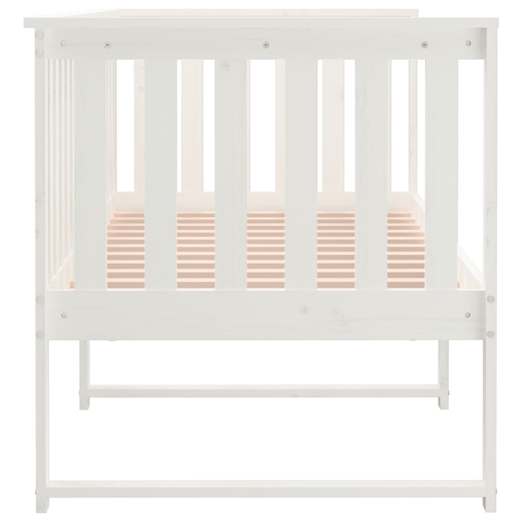 vidaXL Day Bed without Mattress White 80x200 cm Solid Wood Pine