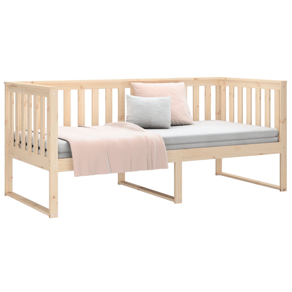 vidaXL Day Bed without Mattress 90x190 cm Single Solid Wood Pine