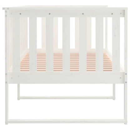 vidaXL Day Bed without Mattress White 90x190 cm Single Solid Wood Pine