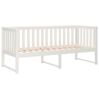 vidaXL Day Bed without Mattress White 75x190 cm Small Single Solid Wood Pine