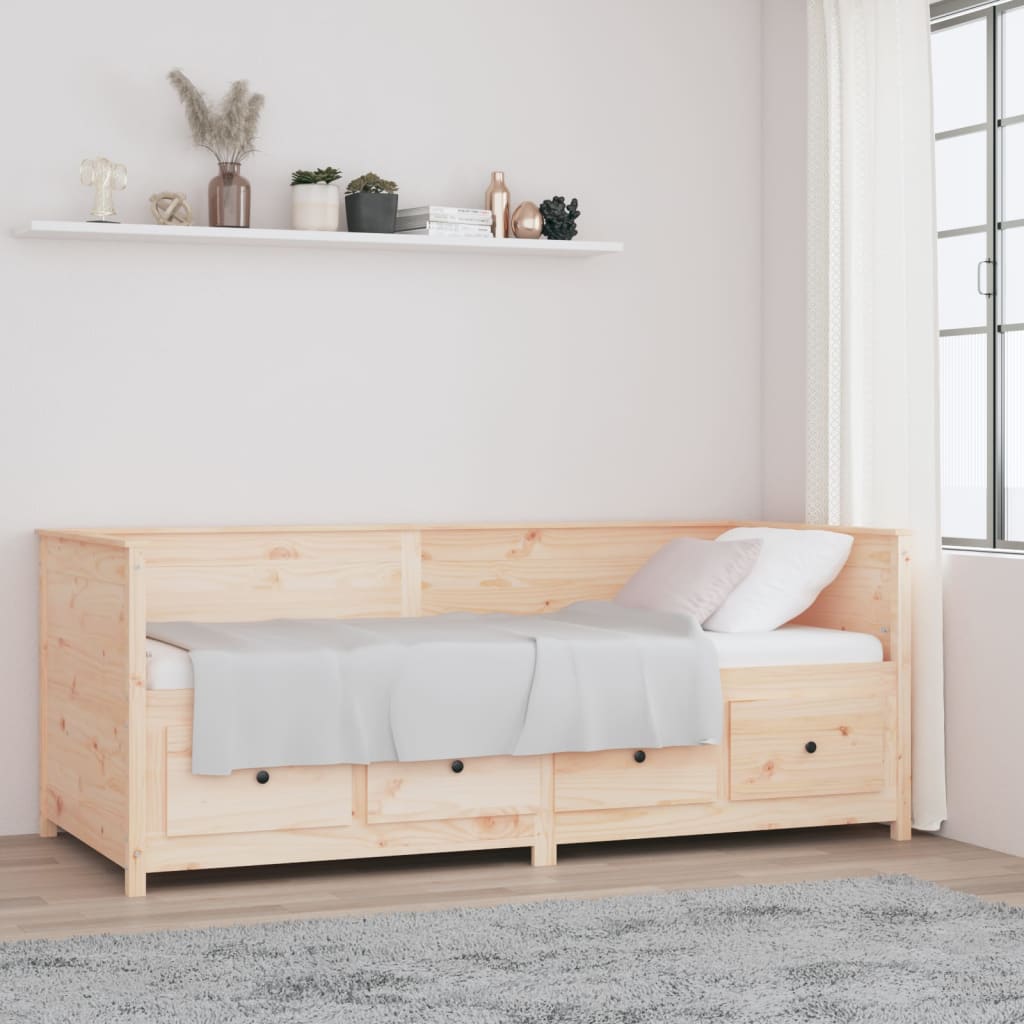 vidaXL Day Bed without Mattress 80x200 cm Solid Wood Pine