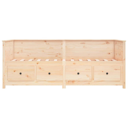 vidaXL Day Bed without Mattress 90x190 cm Single  Solid Wood Pine