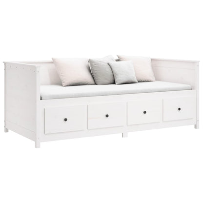 vidaXL Day Bed without Mattress White 90x190 cm Single Solid Wood Pine