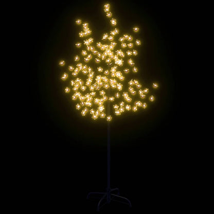 345131 vidaXL Cherry Blossom LED Tree Warm White 120 LEDs 150 cm