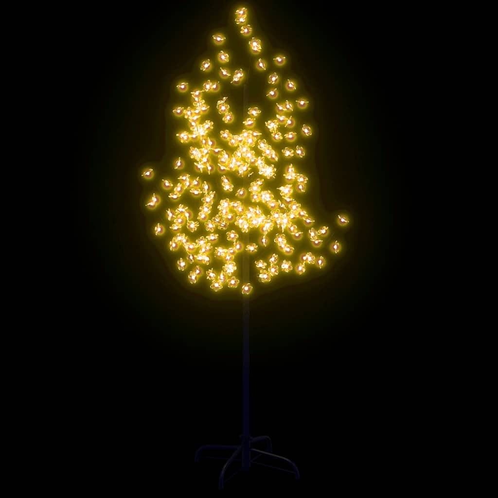 345132 vidaXL Cherry Blossom LED Tree Warm White 200 LEDs 180 cm