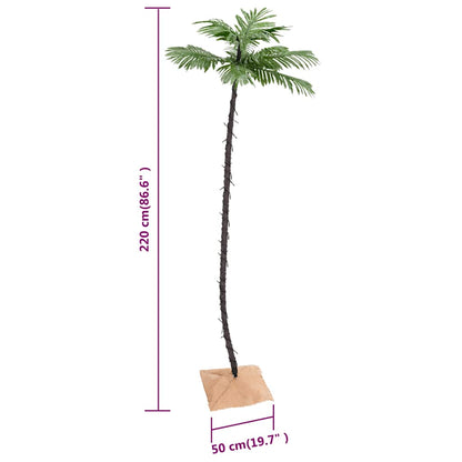 vidaXL LED Palm Tree Warm White 136 LEDs 220 cm