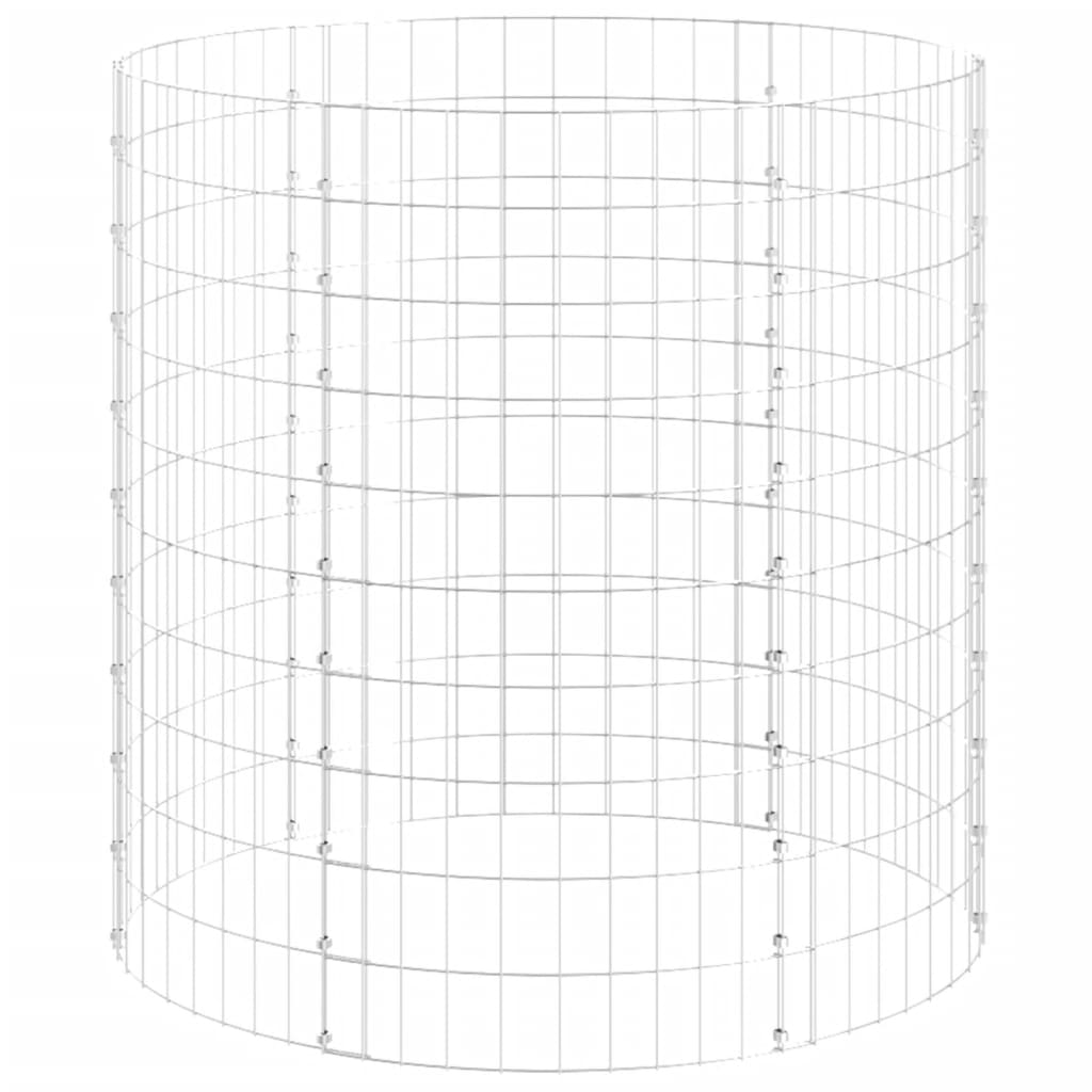 vidaXL Garden Composter Ø100x100 cm Galvanised Steel