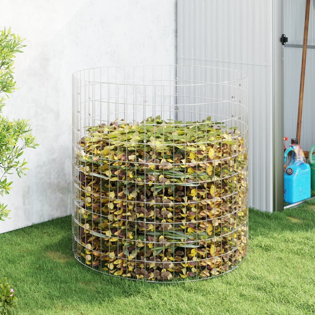 vidaXL Garden Composter Ø100x100 cm Galvanised Steel