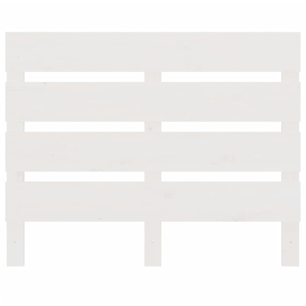 vidaXL Headboard White 90x3x80 cm Solid Wood Pine
