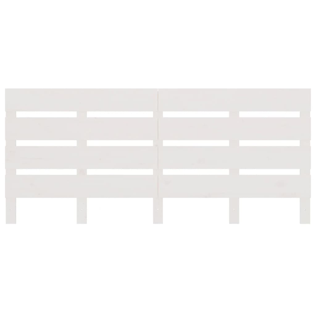 vidaXL Headboard White 140x3x80 cm Solid Wood Pine