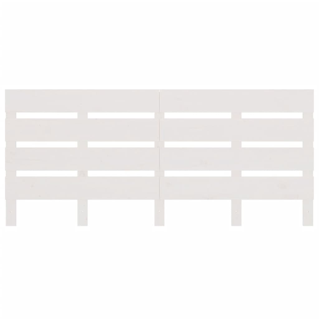 vidaXL Headboard White 160x3x80 cm Solid Wood Pine