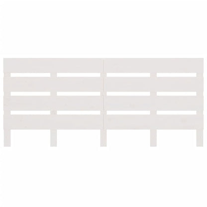 vidaXL Headboard White 160x3x80 cm Solid Wood Pine