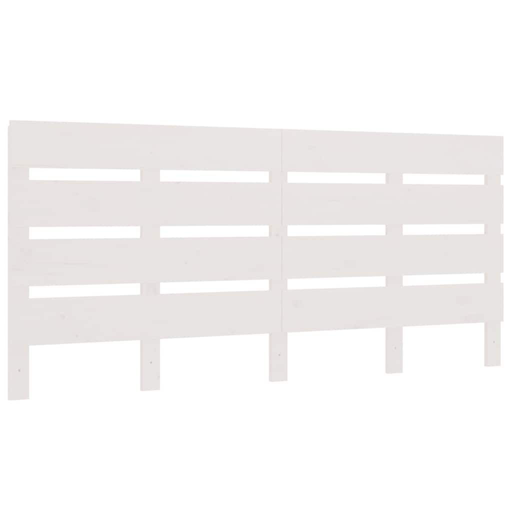 vidaXL Headboard White 180x3x80 cm Solid Wood Pine