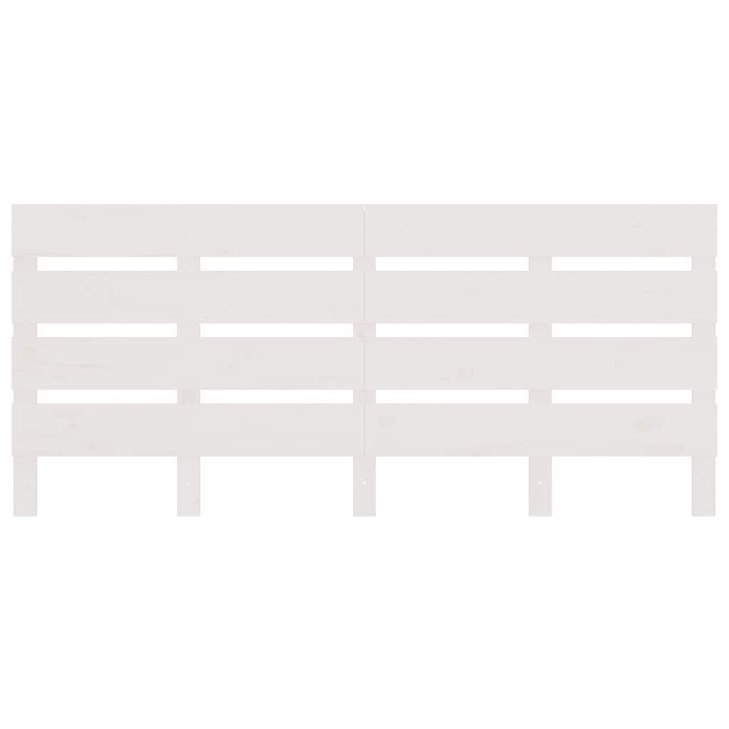 vidaXL Headboard White 180x3x80 cm Solid Wood Pine