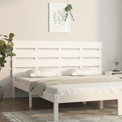 vidaXL Headboard White 180x3x80 cm Solid Wood Pine