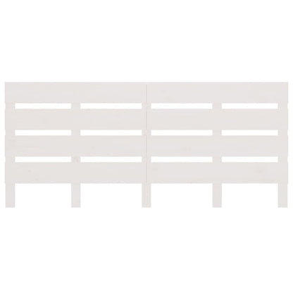 vidaXL Headboard White 200x3x80 cm Solid Wood Pine