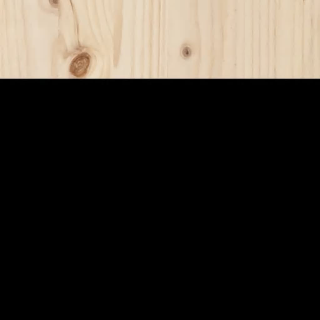 vidaXL Headboard 75x3x80 cm Solid Wood Pine