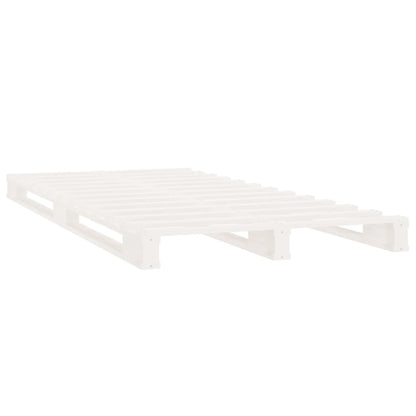 vidaXL Pallet Bed without Mattress White 90x200 cm Solid Wood