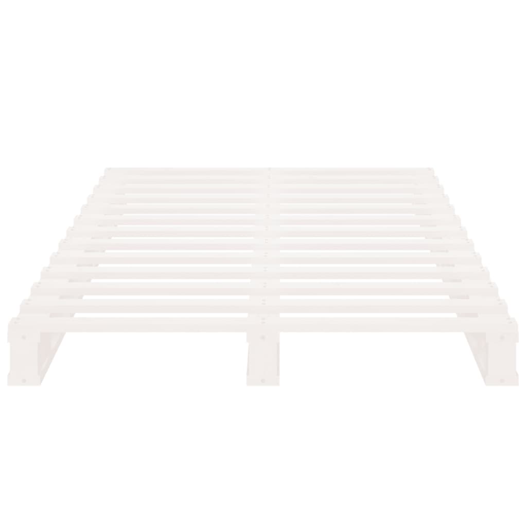 vidaXL Pallet Bed without Mattress White 90x200 cm Solid Wood