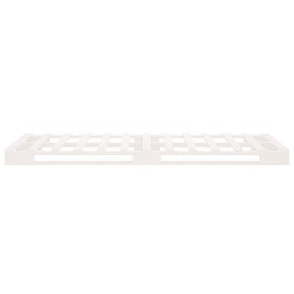 vidaXL Pallet Bed without Mattress White 90x200 cm Solid Wood