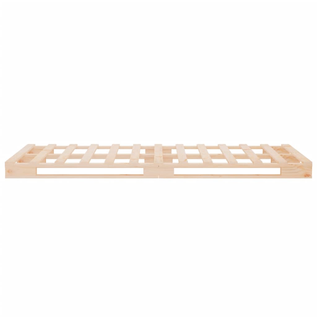 vidaXL Pallet Bed | Natural Wood | Solid pine wood | Single |  Simplistic  | Bed