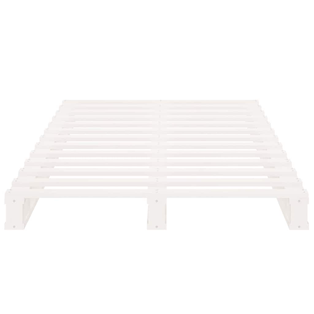 vidaXL Pallet Bed | White | Solid pine wood | Single bed size | Durable