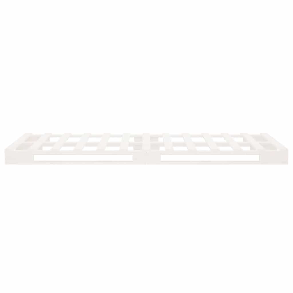 vidaXL Pallet Bed | White | Solid pine wood | Single bed size | Durable