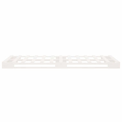 vidaXL Pallet Bed | White | Solid pine wood | Single bed size | Durable