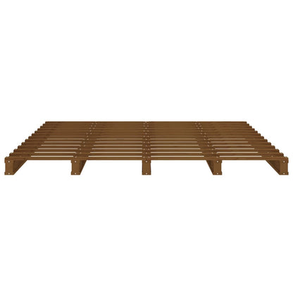vidaXL Pallet Bed | Honey Brown | Solid pine wood | Double | Durable