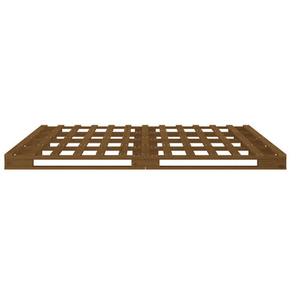 vidaXL Pallet Bed | Honey Brown | Solid pine wood | Double | Durable