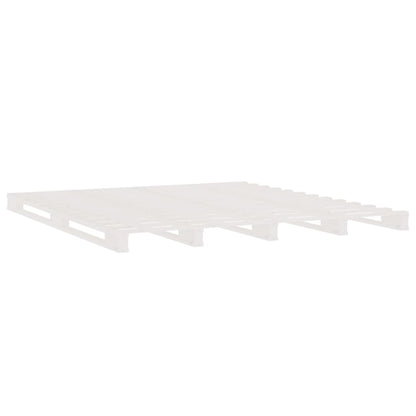 vidaXL Pallet Bed without Mattress White 140x200 cm Solid Wood