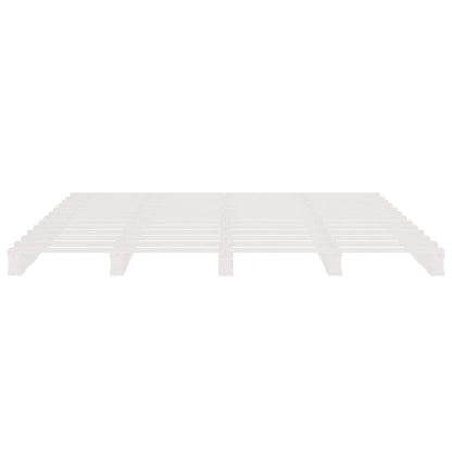 vidaXL Pallet Bed without Mattress White 140x200 cm Solid Wood