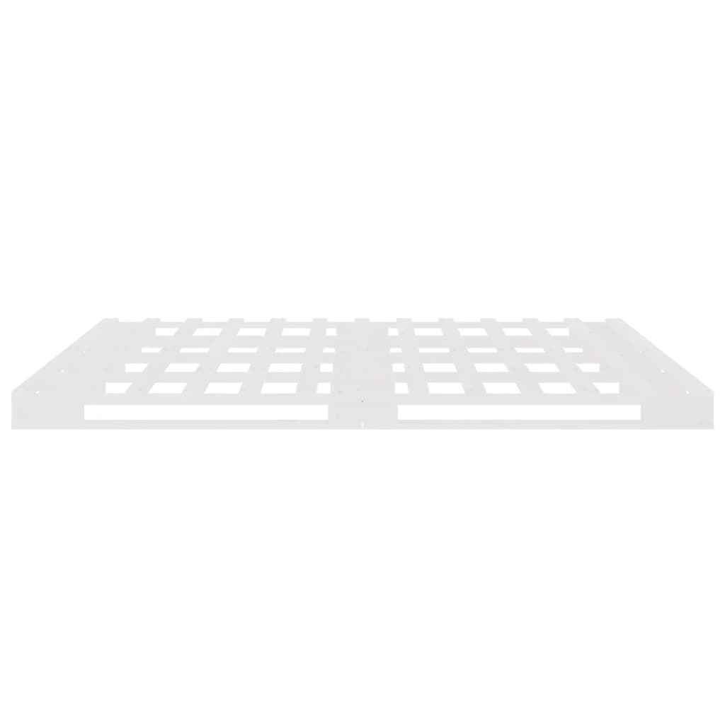 vidaXL Pallet Bed without Mattress White 140x200 cm Solid Wood
