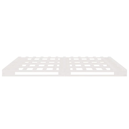 vidaXL Pallet Bed without Mattress White Super King Size Solid Wood