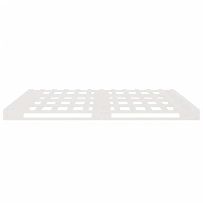 vidaXL Pallet Bed | White | Solid pine wood | Double | Durable | Pallet Bed