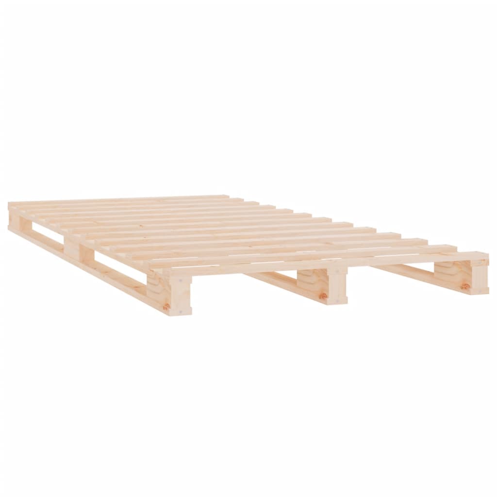 vidaXL Pallet Bed without Mattress Small Single Solid Wood