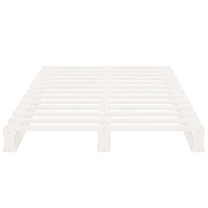 vidaXL Pallet Bed without Mattress White Small Single Solid Wood
