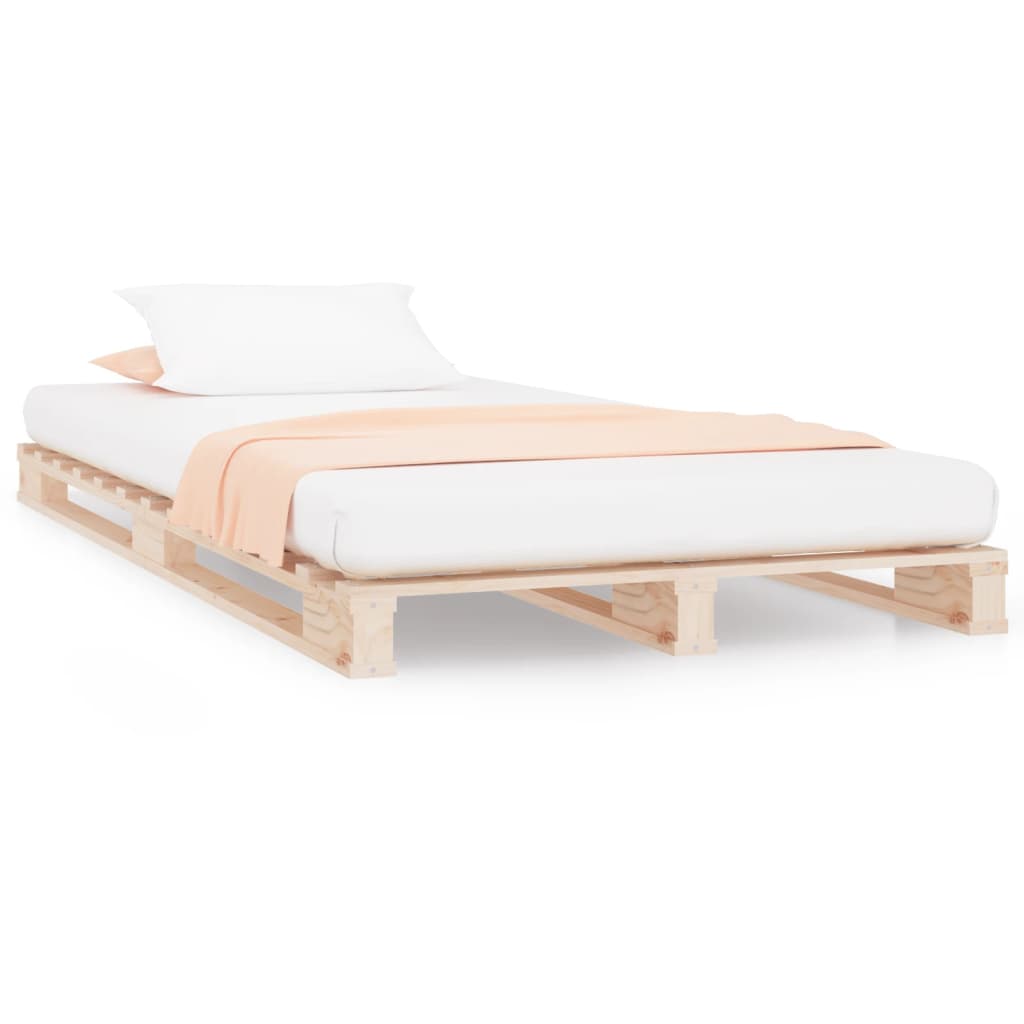 vidaXL Pallet Bed without Mattress Single Solid Wood
