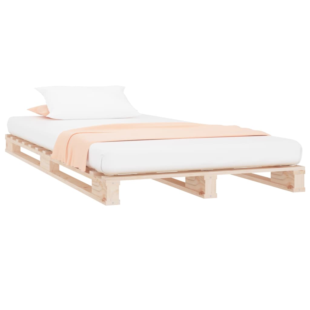 vidaXL Pallet Bed without Mattress Single Solid Wood