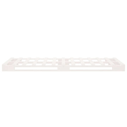 vidaXL Pallet Bed without Mattress White Single Solid Wood