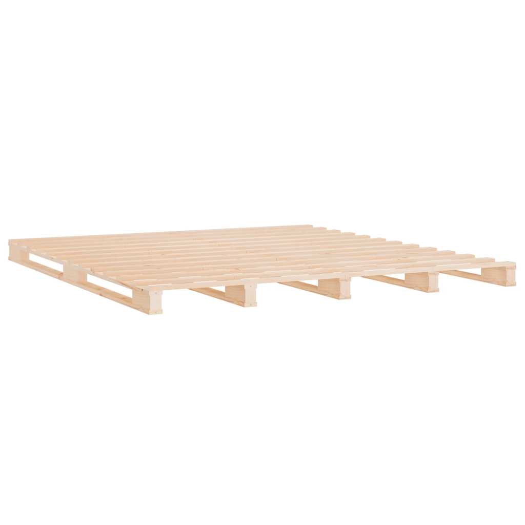vidaXL Pallet Bed without Mattress Small Double Solid Wood