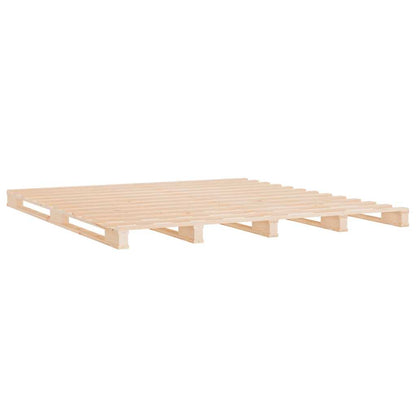 vidaXL Pallet Bed without Mattress Small Double Solid Wood